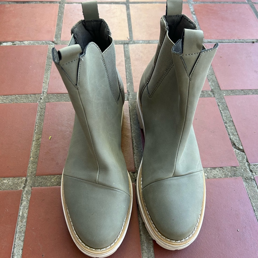 TOMS Olive Green Boots